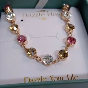 Dazzle Flash bracelet w/ rhinestones